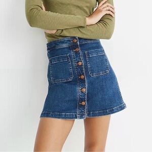 Madewell Denim A-Line Skirt